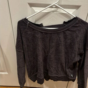 Grey joy lab open back sweatshirt